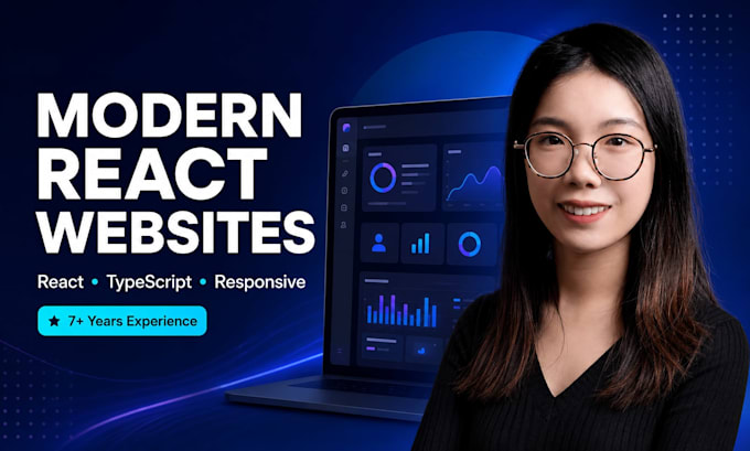 build a modern responsive react website or frontend application