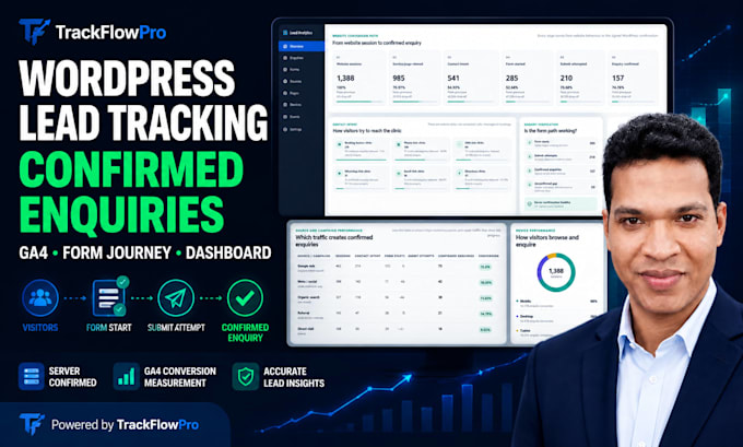 set up wordpress lead tracking with a confirmed enquiry dashboard