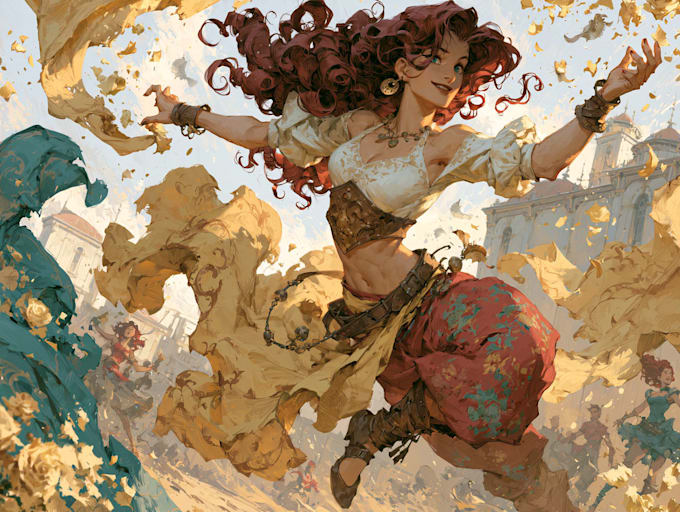 create a beautiful character artwork for you
