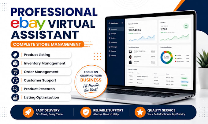 be your ebay virtual assistant for complete store management