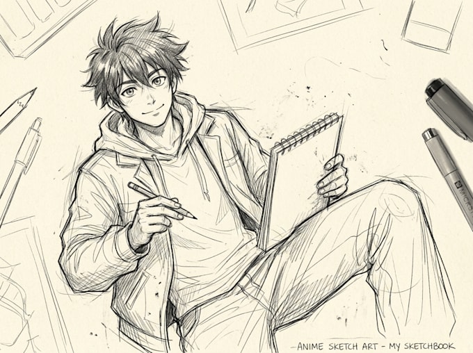 sketch you anime sketch art