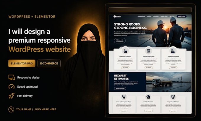 design a premium responsive wordpress website