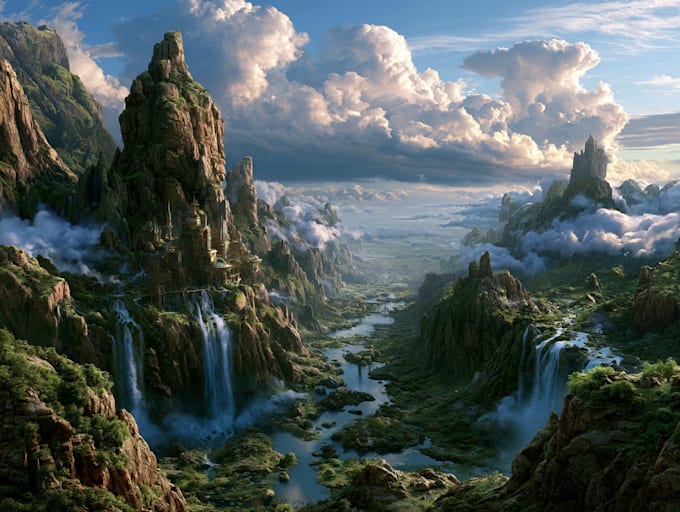 do professional landscape digital art