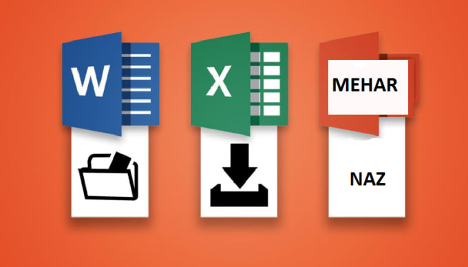 prepare any task in MS word and excel