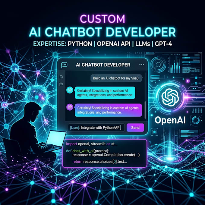 build custom ai rag chatbot and python automation workflows