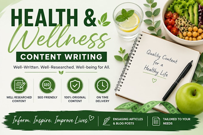 write engaging health and wellness blog content