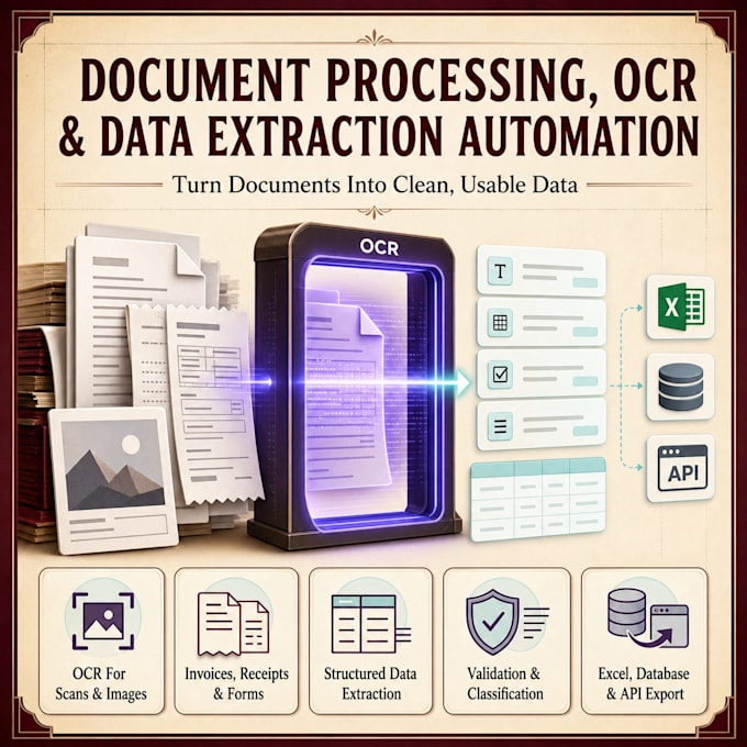 build ocr and document data extraction automation for pdfs and forms