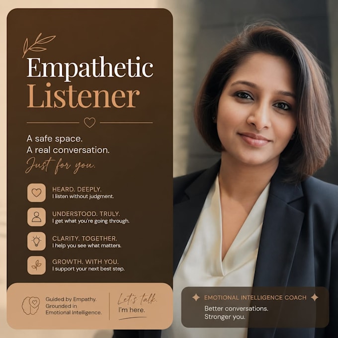 help you untangle your thoughts through empathetic listening
