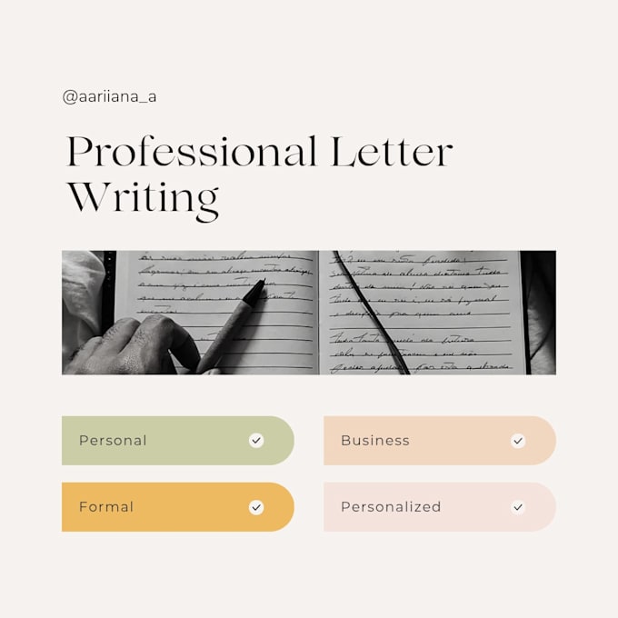 write heartfelt, personalized or professional letters