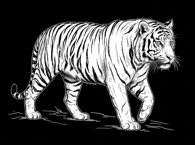 create pen and ink illustrations for books and merch