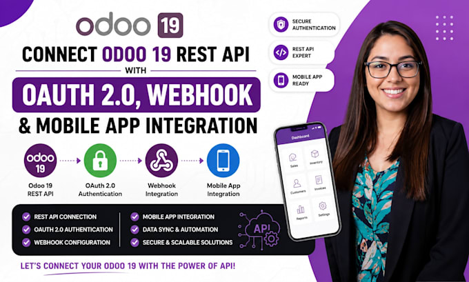 integrate odoo 19 rest API with oauth 2 0 webhook and mobile app integration