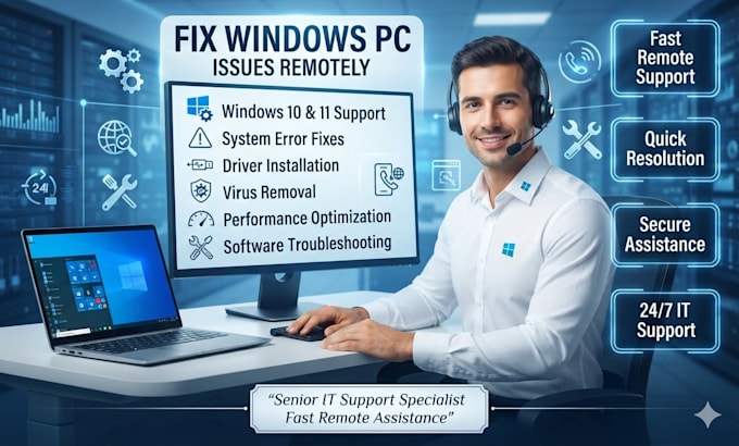 fix windows PC issues remotely