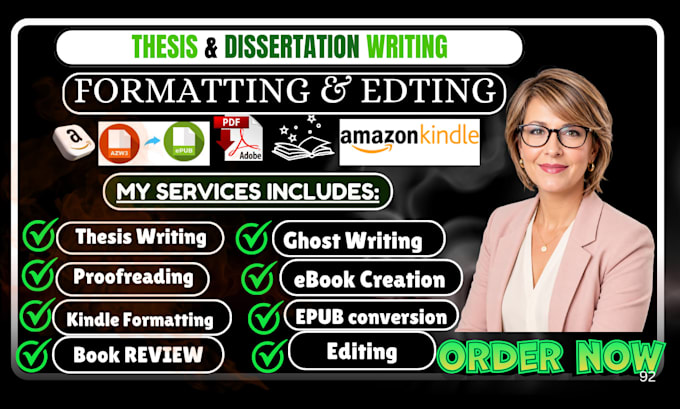 professionally ghostwrite,edit, proofread your phd dissertation or master thesis