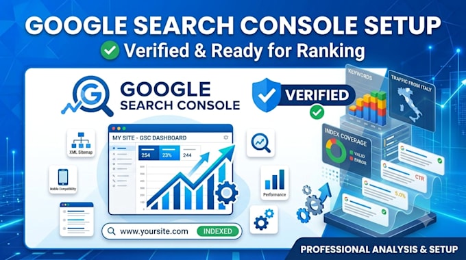 setup and verify google search console with sitemap