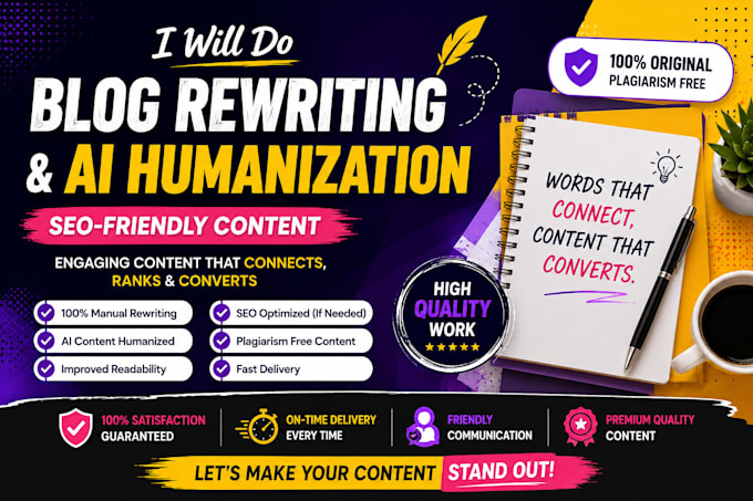 rewrite blog posts and articles manually