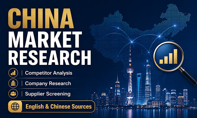 research the china market and analyze your competitors