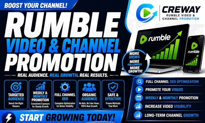 rumble video promotion organic rumble promotion
