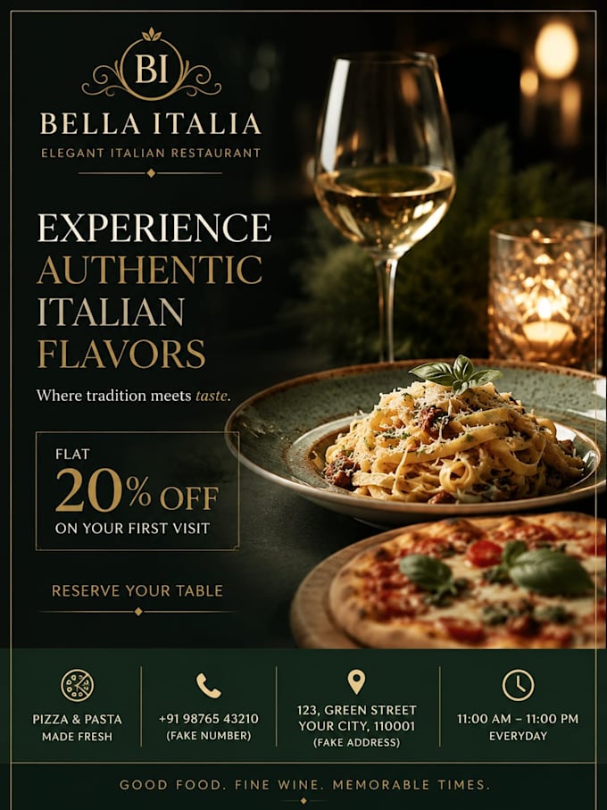 design professional restaurant menu and food promotional posts