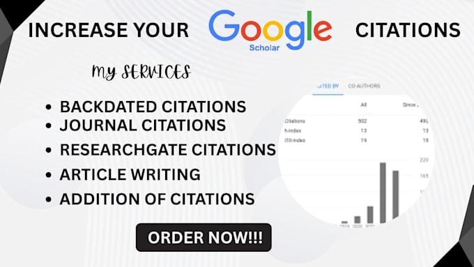 increase your google scholar citations professionally