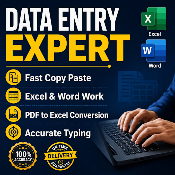 do fastest excel data entry and data typing work