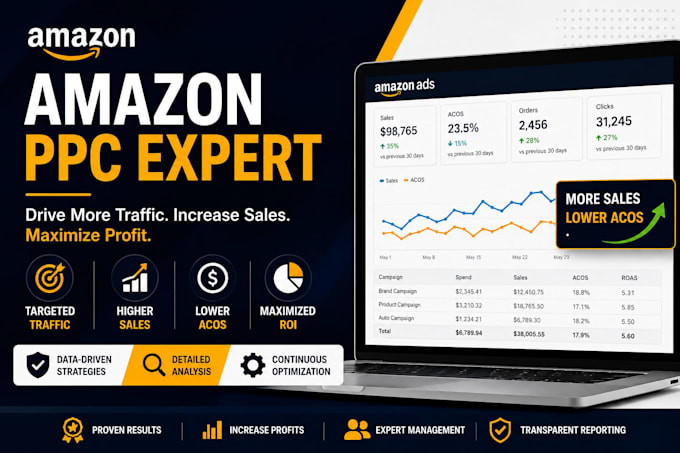 manage and optimize high converting amazon ppc ads campaigns