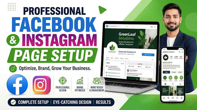 setup and optimize facebook and instagram business page