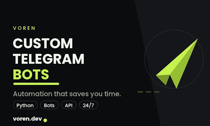 create a custom telegram bot for automation