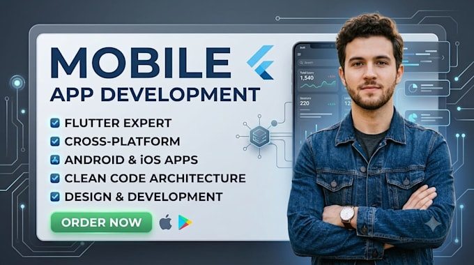 do mobile app development for android and ios using flutter
