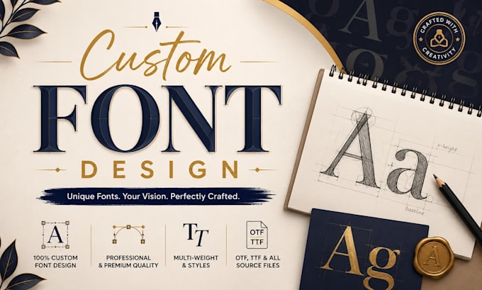 design custom font, otf, typography, typeface, wordmark, lettering, ttf