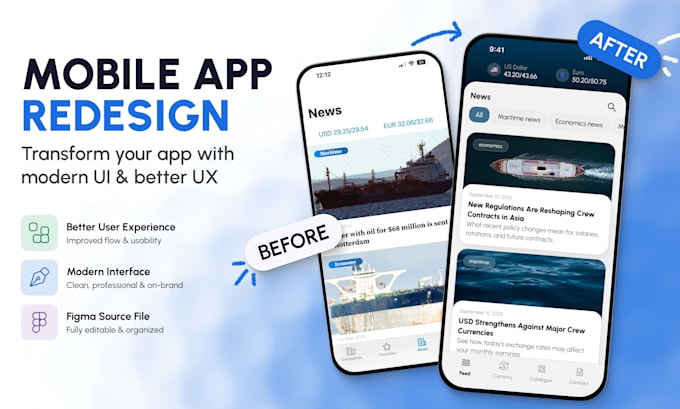 redesign your mobile app UI UX