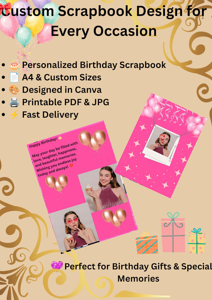 create a personalized digital scrapbook in canva