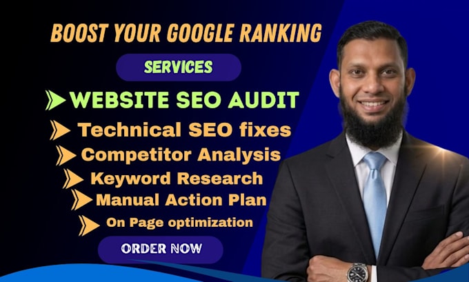 provide a complete website SEO audit and competitor analysis report