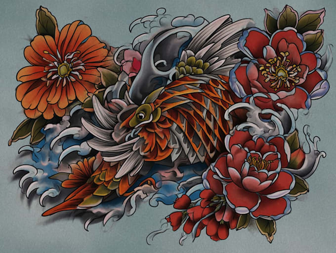 turn your tattoo concept into a clean and creative artwork