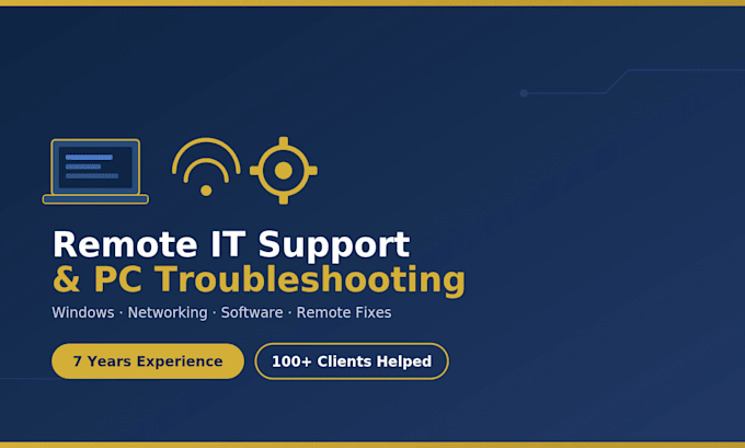 provide remote IT technical support and troubleshoot your PC