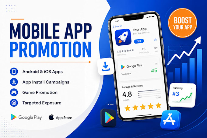 do mobile app promotion, app installs, android ios app marketing