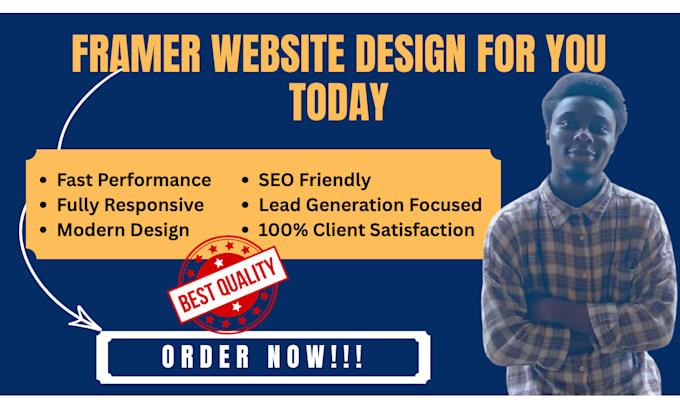 design and develop a modern framer website