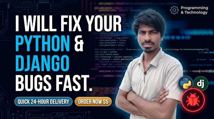 fix python and django bugs in your web application