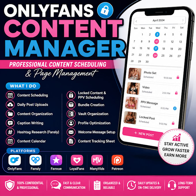 be your onlyfans content manager content scheduler and page organizer