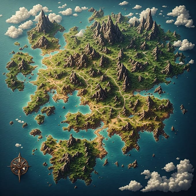 draw fantasy map for a book,with inkarnate map illustration