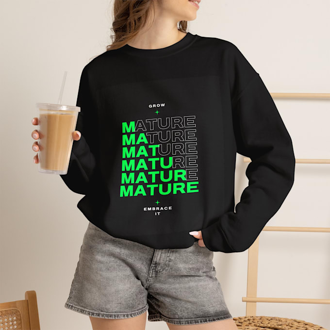 design trendy typography t shirt design