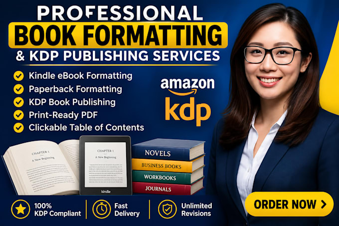 do book formatting, paper back, kdp book publishing, kindle ebook formatting