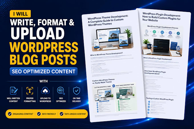 write, format and upload wordpress blog posts with yoast rank math aioseo