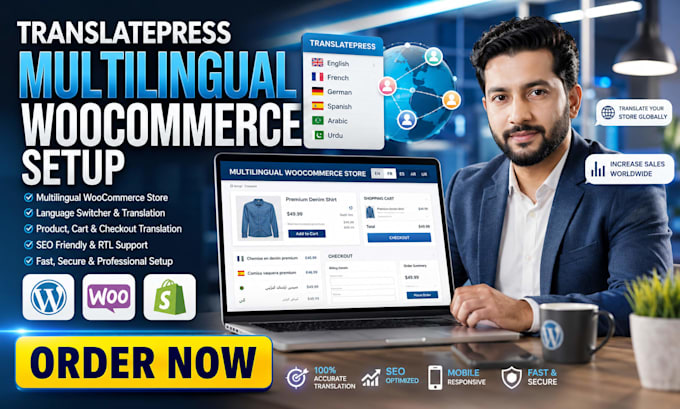 setup translatepress multilingual woocommerce website translation