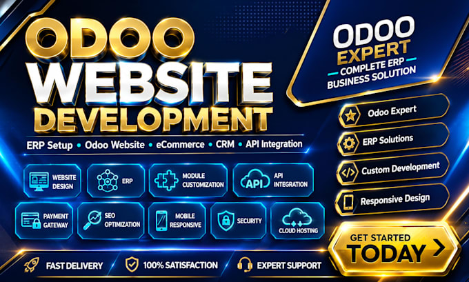 design and develop odoo website, erp and ecommerce solution