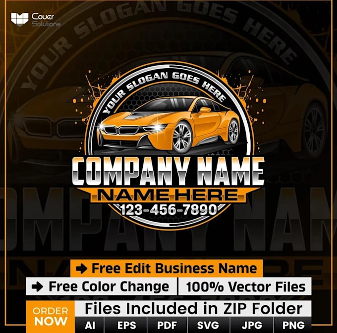 create amazing automotive logo design
