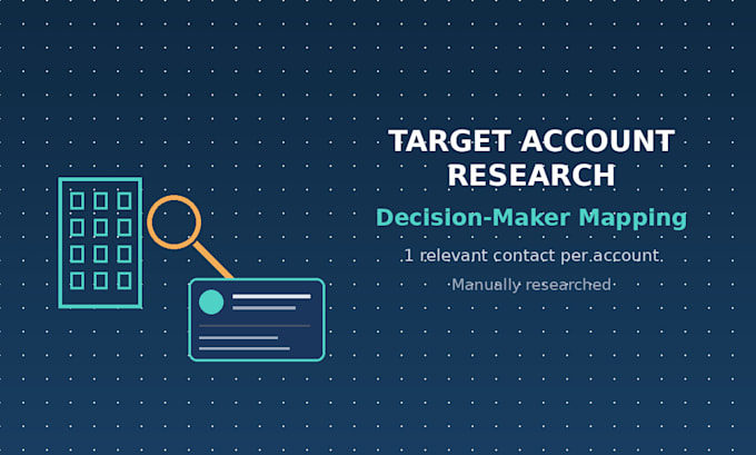 research target accounts and map decision makers for b2b