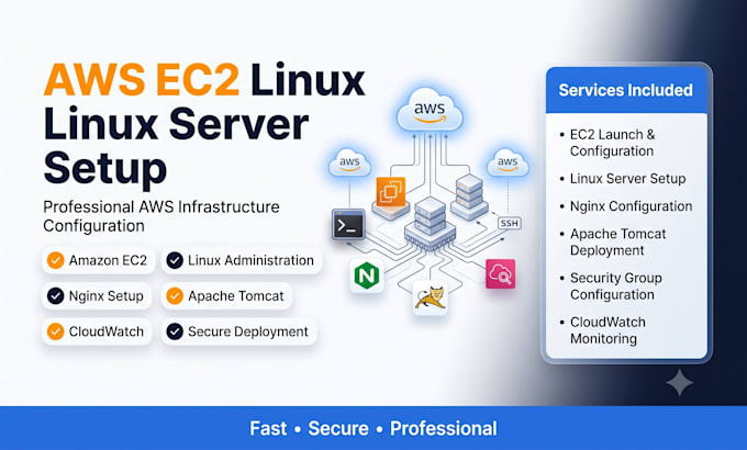 set up and configure AWS ec2 linux server