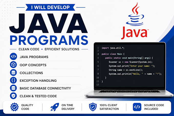 develop java console application for you
