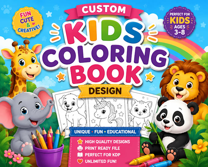 create kids coloring books