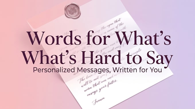 write personalized messages for lifes most important conversations